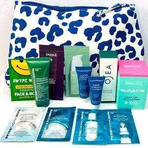 DANA GIBSON POUCH W 12 Assorted Women’s Skincare Sample with free Tory dustbag